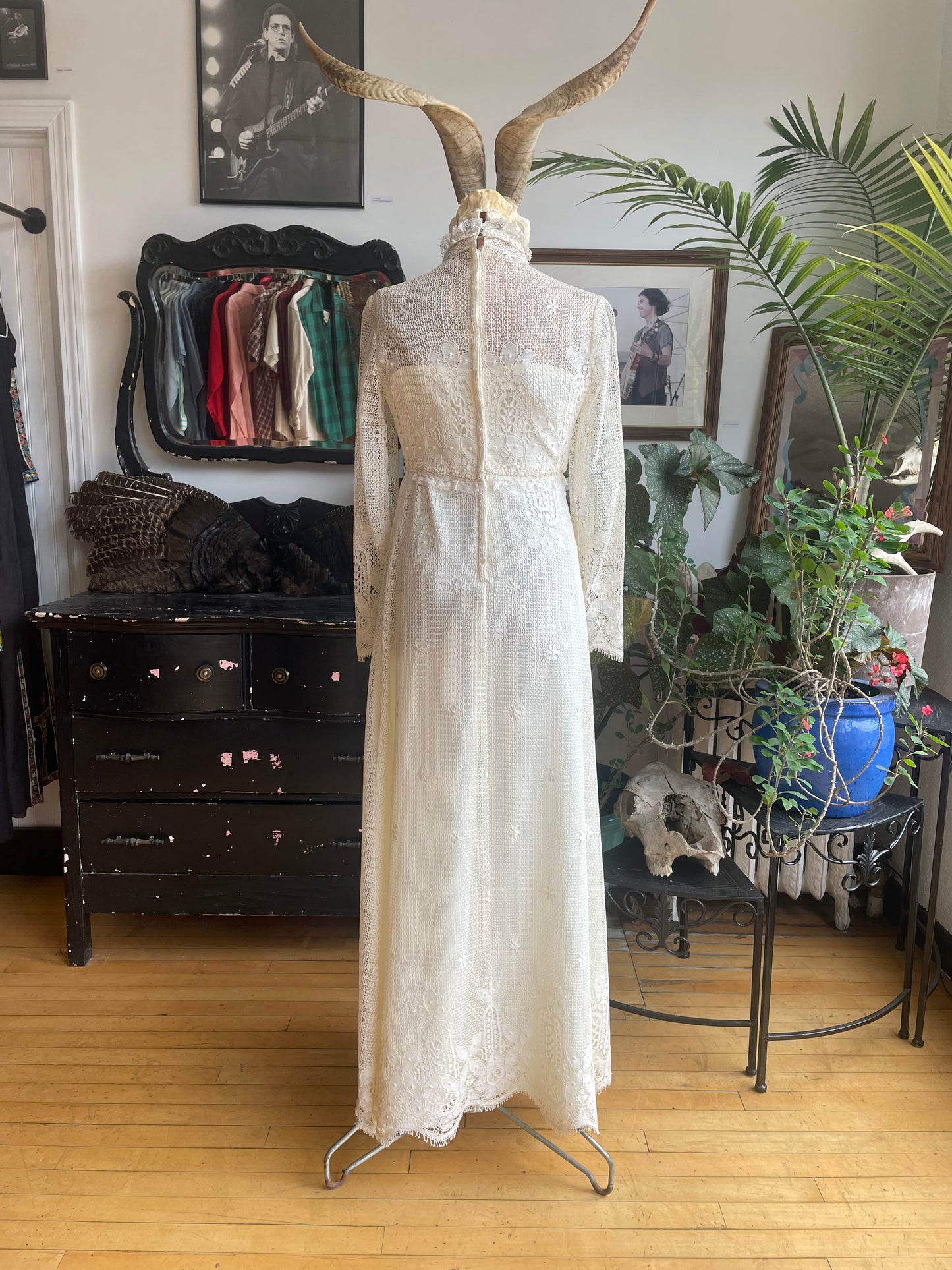 handmade 1960's wedding dress