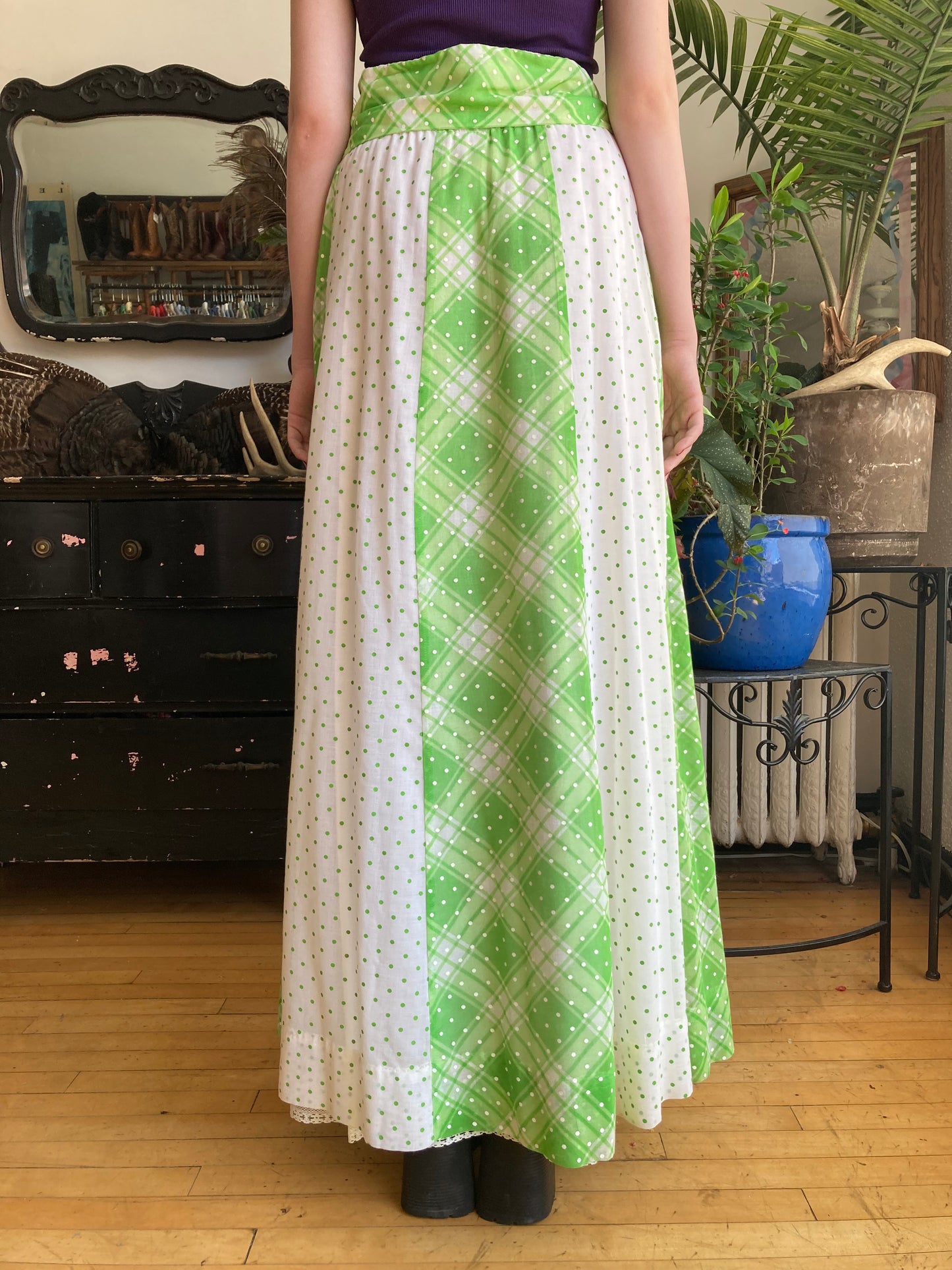 Handmade Maxi Skirt with Belt